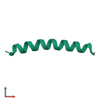 PDB entry 5eh6 coloured by chain, front view.