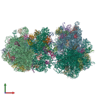 PDB entry 5el4 coloured by chain, front view.