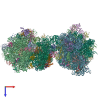PDB entry 5el4 coloured by chain, top view.