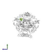 GLYCEROL in PDB entry 5elm, assembly 2, side view.