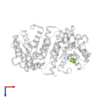 GLYCEROL in PDB entry 5elm, assembly 2, top view.