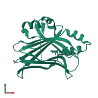 Transcriptional enhancer factor TEF-4 in PDB entry 5emv, assembly 1, front view.
