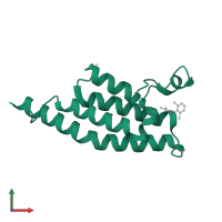 PH-interacting protein in PDB entry 5enj, assembly 1, front view.