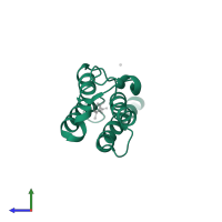 PH-interacting protein in PDB entry 5enj, assembly 1, side view.