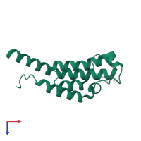 PH-interacting protein in PDB entry 5enj, assembly 1, top view.