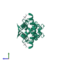 Protein S100-B in PDB entry 5er5, assembly 1, side view.