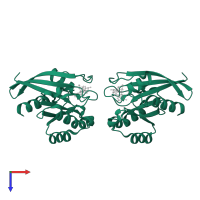 Ras-related protein Rab-11A in PDB entry 5ez5, assembly 1, top view.