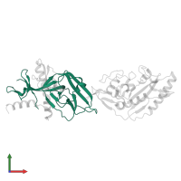 GP1 in PDB entry 5f1b, assembly 1, front view.