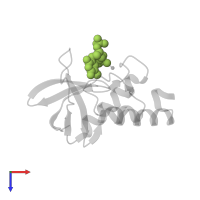 THYMIDINE-3',5'-DIPHOSPHATE in PDB entry 5f2d, assembly 1, top view.