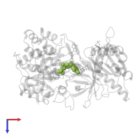 FLAVIN MONONUCLEOTIDE in PDB entry 5fa6, assembly 1, top view.