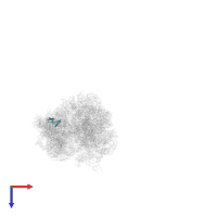 Small ribosomal subunit protein uS15 in PDB entry 5fci, assembly 2, top view.