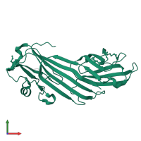 Coatomer subunit delta in PDB entry 5fjx, assembly 1, front view.