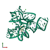 PDB entry 5fk5 coloured by chain, front view.