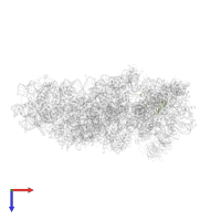 Ubiquitin-ribosomal protein eS31 fusion protein in PDB entry 5flx, assembly 1, top view.