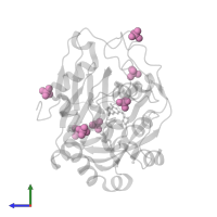 SULFATE ION in PDB entry 5fpb, assembly 1, side view.