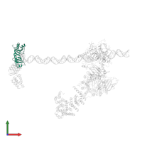 TATA-box-binding protein in PDB entry 5fur, assembly 1, front view.