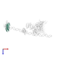 TATA-box-binding protein in PDB entry 5fur, assembly 1, top view.