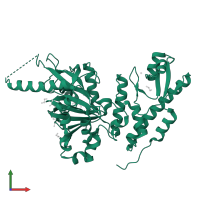 Histone demethylase UTY in PDB entry 5fy7, assembly 1, front view.