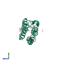 Peregrin in PDB entry 5g4s, assembly 1, side view.