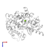 MAGNESIUM ION in PDB entry 5g57, assembly 1, top view.