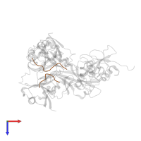 E3 ubiquitin-protein ligase RNF169 in PDB entry 5gg4, assembly 1, top view.