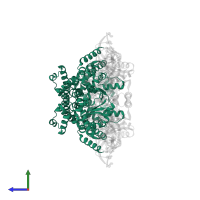 Nop domain-containing protein in PDB entry 5gio, assembly 2, side view.