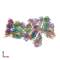 PDB entry 5gjq coloured by chain, front view.