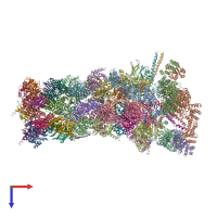 PDB entry 5gjq coloured by chain, top view.