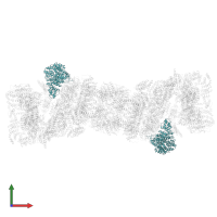 26S proteasome non-ATPase regulatory subunit 2 in PDB entry 5gjr, assembly 1, front view.