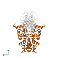 Programmed cell death protein 6 in PDB entry 5gqq, assembly 1, side view.