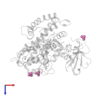 SULFATE ION in PDB entry 5gxg, assembly 1, top view.