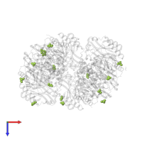 GLYCEROL in PDB entry 5h8l, assembly 1, top view.