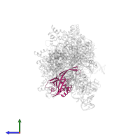 CRISPR system Cascade subunit CasD in PDB entry 5h9f, assembly 1, side view.