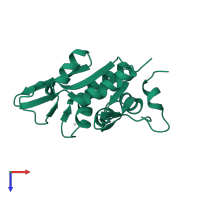 Endoribonuclease ZC3H12A in PDB entry 5h9w, assembly 1, top view.