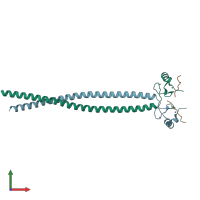 PDB entry 5hda coloured by chain, front view.