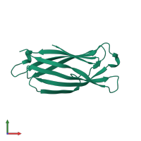 PDB entry 5hdw coloured by chain, front view.