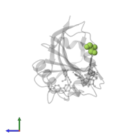 GLYCEROL in PDB entry 5hf0, assembly 1, side view.