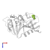 GLYCEROL in PDB entry 5hf0, assembly 1, top view.