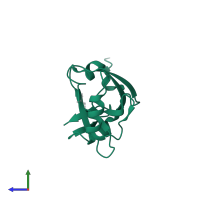 Disks large homolog 4 in PDB entry 5hf4, assembly 1, side view.