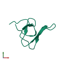 PDB entry 5hir coloured by chain, front view.