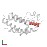 Modified residue ALY in PDB entry 5hjc, assembly 1, front view.