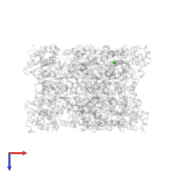 CHLORIDE ION in PDB entry 5hjy, assembly 1, top view.