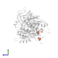 GLYCEROL in PDB entry 5hm3, assembly 1, side view.