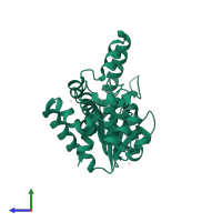 Flap endonuclease in PDB entry 5hmm, assembly 1, side view.