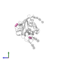 THIOCYANATE ION in PDB entry 5hns, assembly 2, side view.