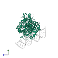 Double-stranded RNA-specific editase 1 in PDB entry 5hp3, assembly 1, side view.