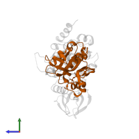 Cofilin-1 in PDB entry 5hvk, assembly 1, side view.