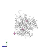 SULFATE ION in PDB entry 5hzr, assembly 1, side view.