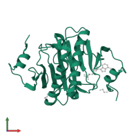 Adenosine 5'-monophosphoramidase HINT1 in PDB entry 5i2f, assembly 1, front view.