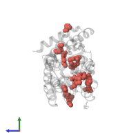 Modified residue MSE in PDB entry 5iga, assembly 1, side view.